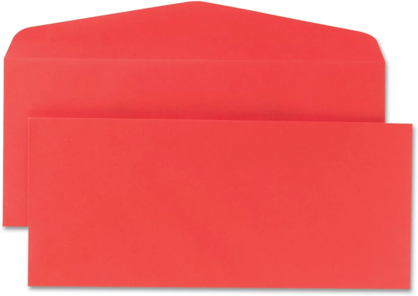 Quality Park 11134 Colored Envelope, 10, 4 1/8 x 9 1/2, Red, 25/Pack