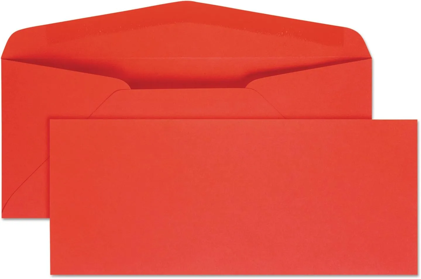 Quality Park 11134 Colored Envelope, 10, 4 1/8 x 9 1/2, Red, 25/Pack