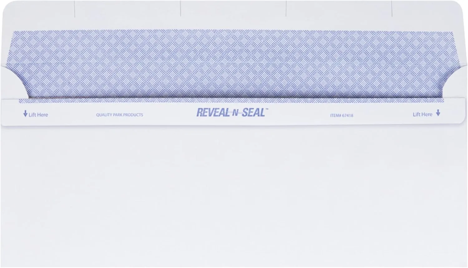 Quality Park Window Security Envelope, Reveal-N-Seal, White, 4.125 x 9.5, 500/Box (67418)