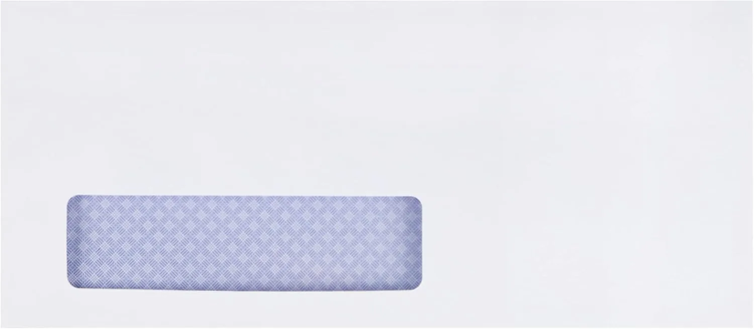 Quality Park Window Security Envelope, Reveal-N-Seal, White, 4.125 x 9.5, 500/Box (67418)