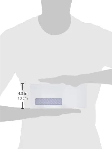 Quality Park Window Security Envelope, Reveal-N-Seal, White, 4.125 x 9.5, 500/Box (67418)