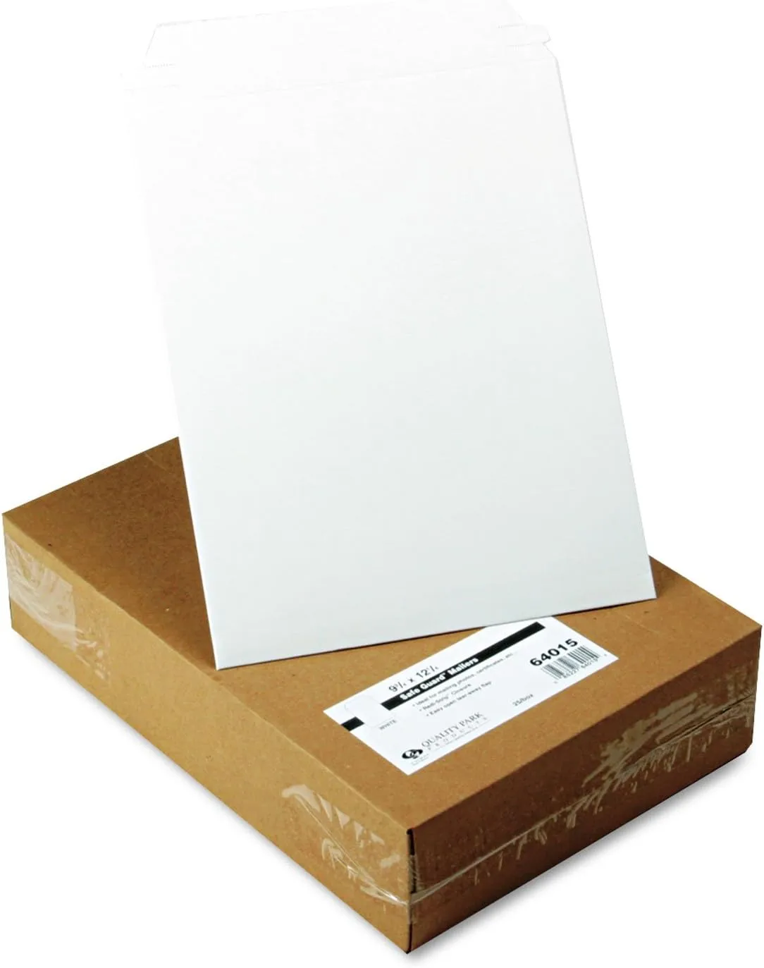 Quality Park Photo/Document Mailer, Redi-Strip, White, 9.75x12.5, 25 per box