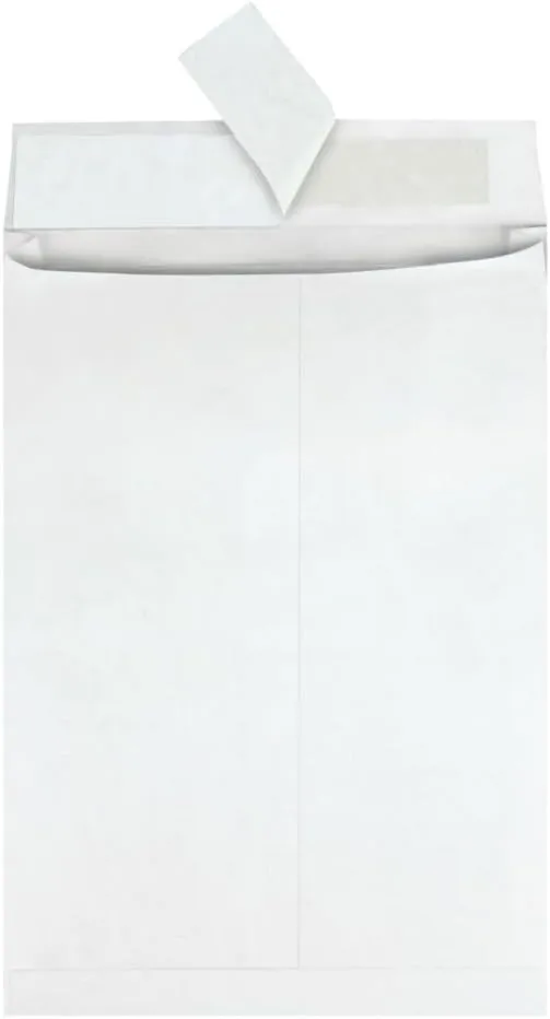Quality Park® Survivor® 10 x 13 x 1-1/2 Expansion Mailers, Redi-Strip® Self Seal Envelopes, Made of Durable Dupont™ Tyvek® Material, 100 per Box