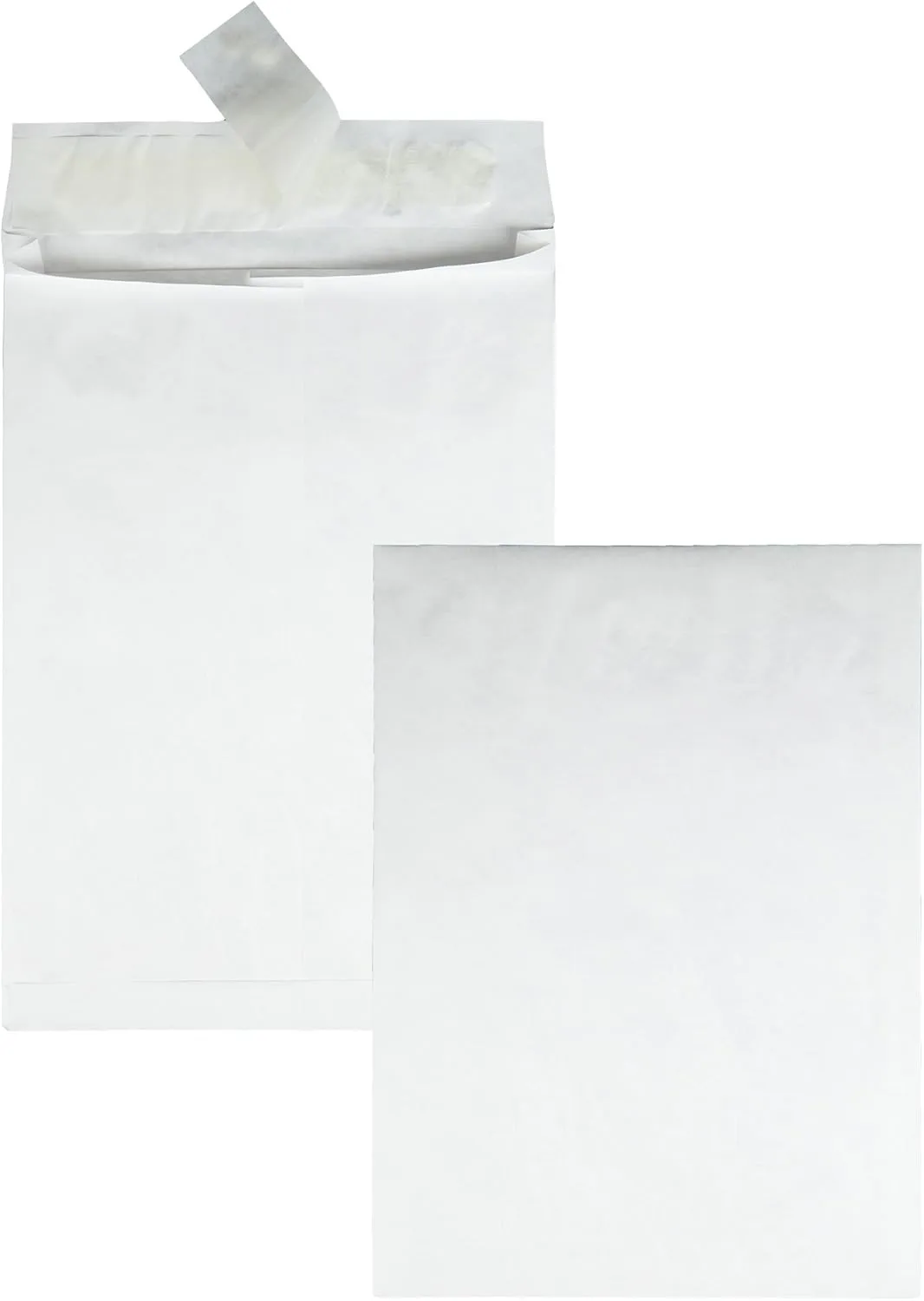 Quality Park Tyvek Expansion Mailers, 10 x 13 x 1.5, 14 lb, White, Box of 25