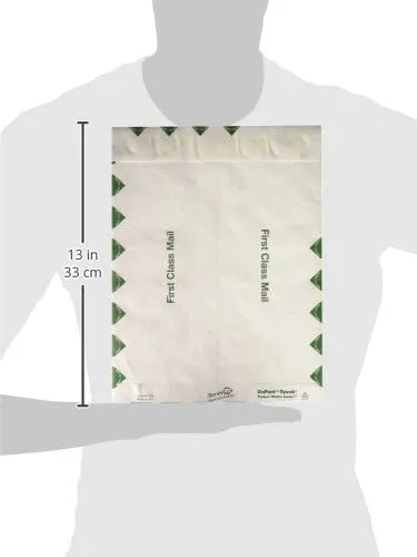 Quality Park Survivor R1530 Tyvek USPS First Class Mailer, 9 1/2 x 12 1/2, White (Box of 100)