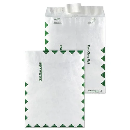 Quality Park Survivor Tyvek First Class Mailer, 9 x 12, White, 100/Box