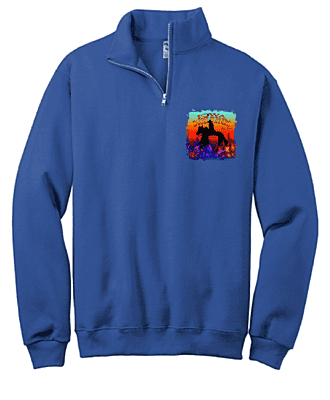 Unisex NuBlend Cadet Collar Quarter-Zip Sweatshirt