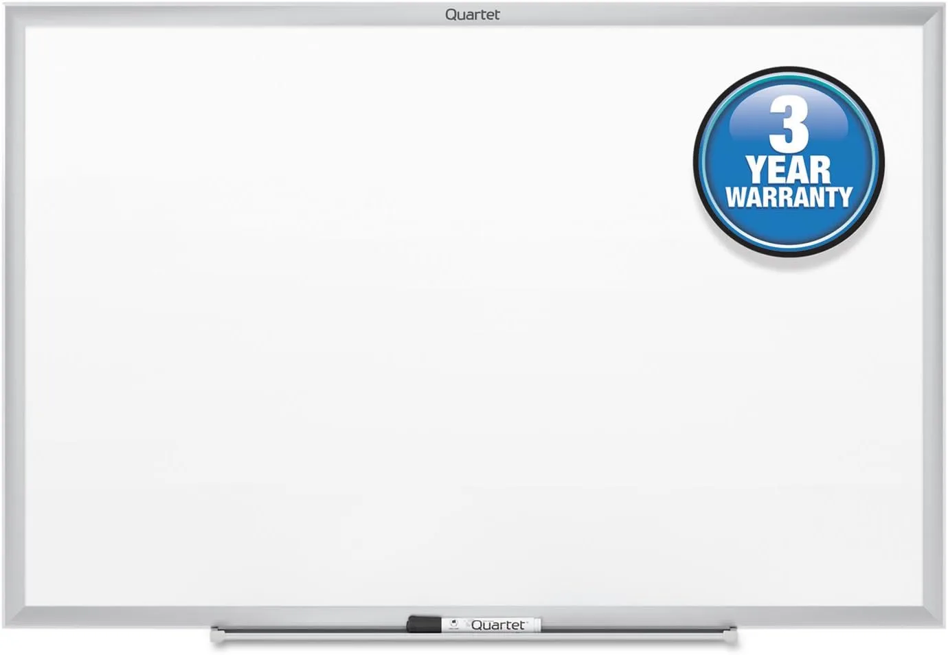 QUARTET Melamine Dry-Erase Whiteboard with Aluminum Frame