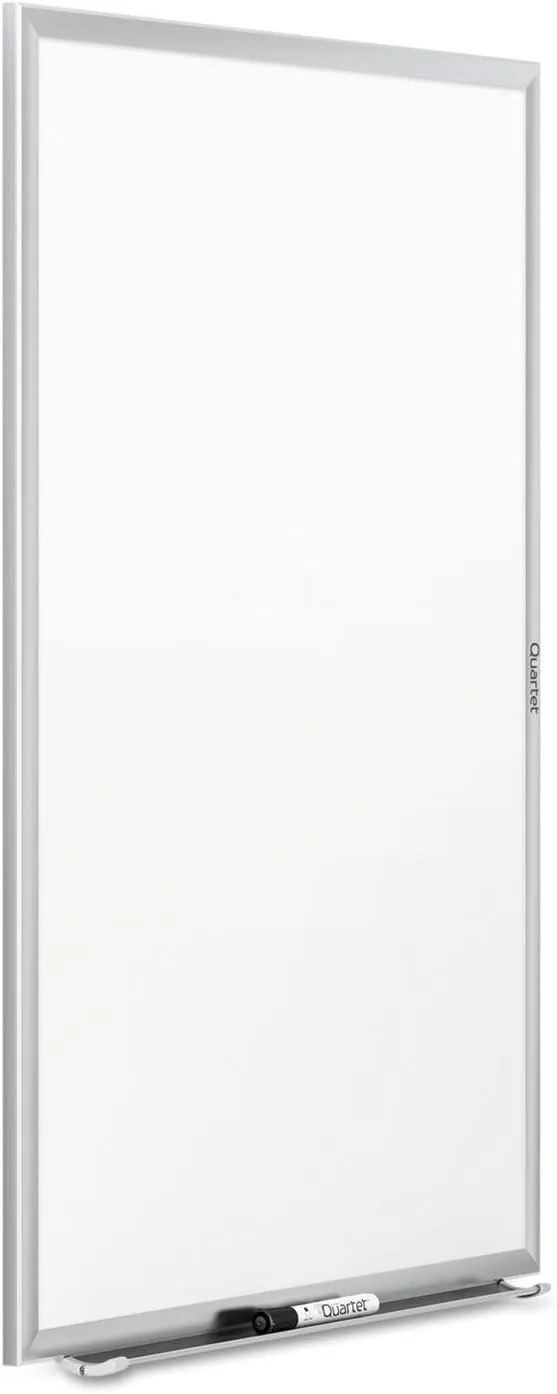 QUARTET Melamine Dry-Erase Whiteboard with Aluminum Frame