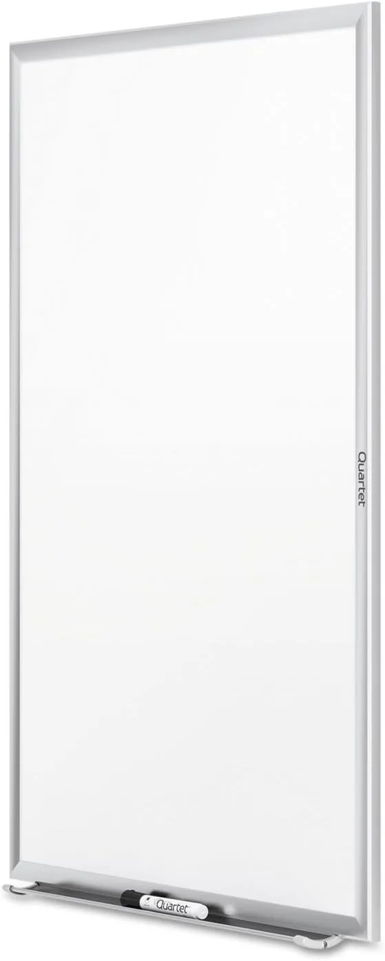 QUARTET Melamine Dry-Erase Whiteboard with Aluminum Frame