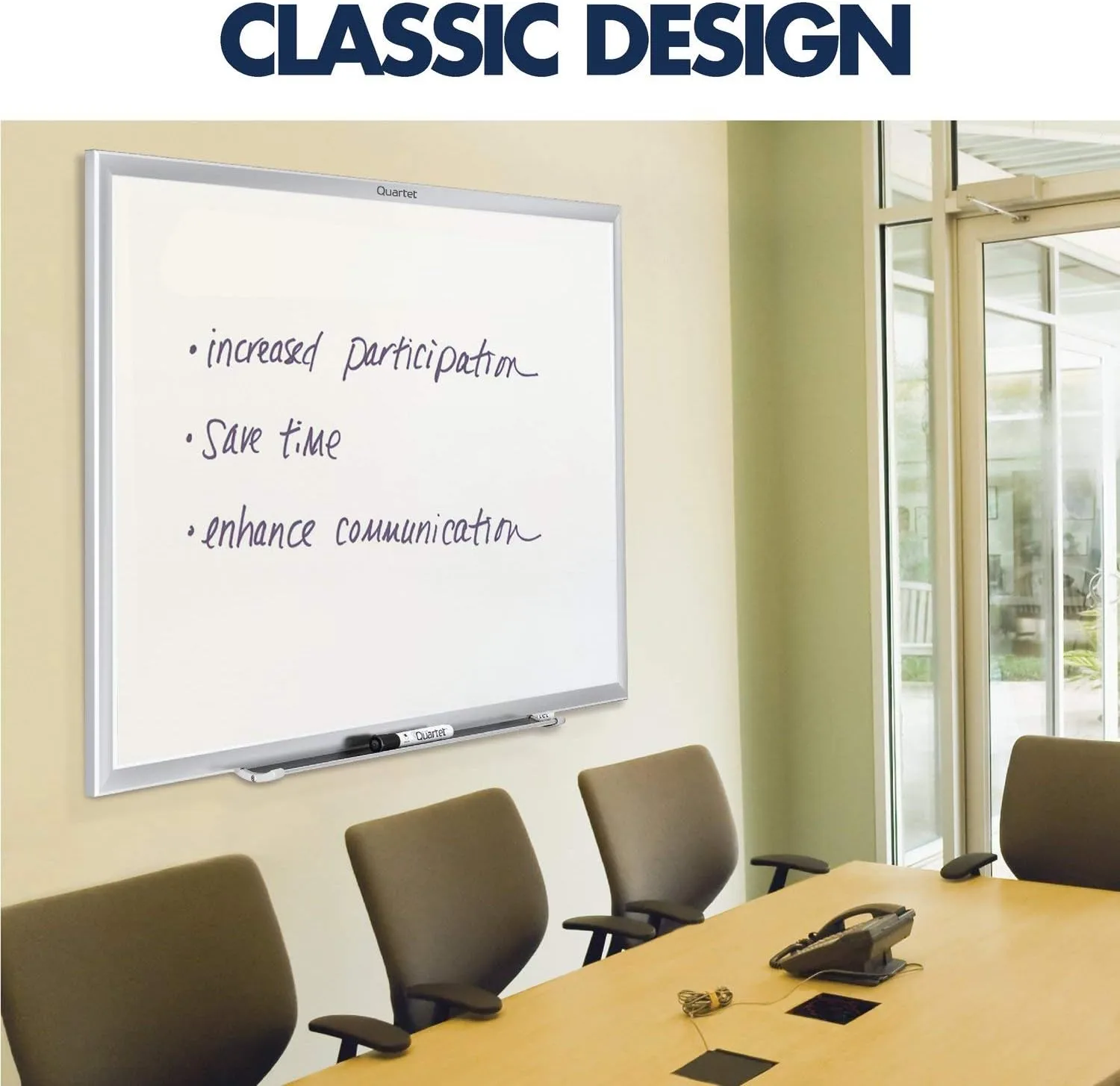 QUARTET Magnetic Dry Erase Whiteboard