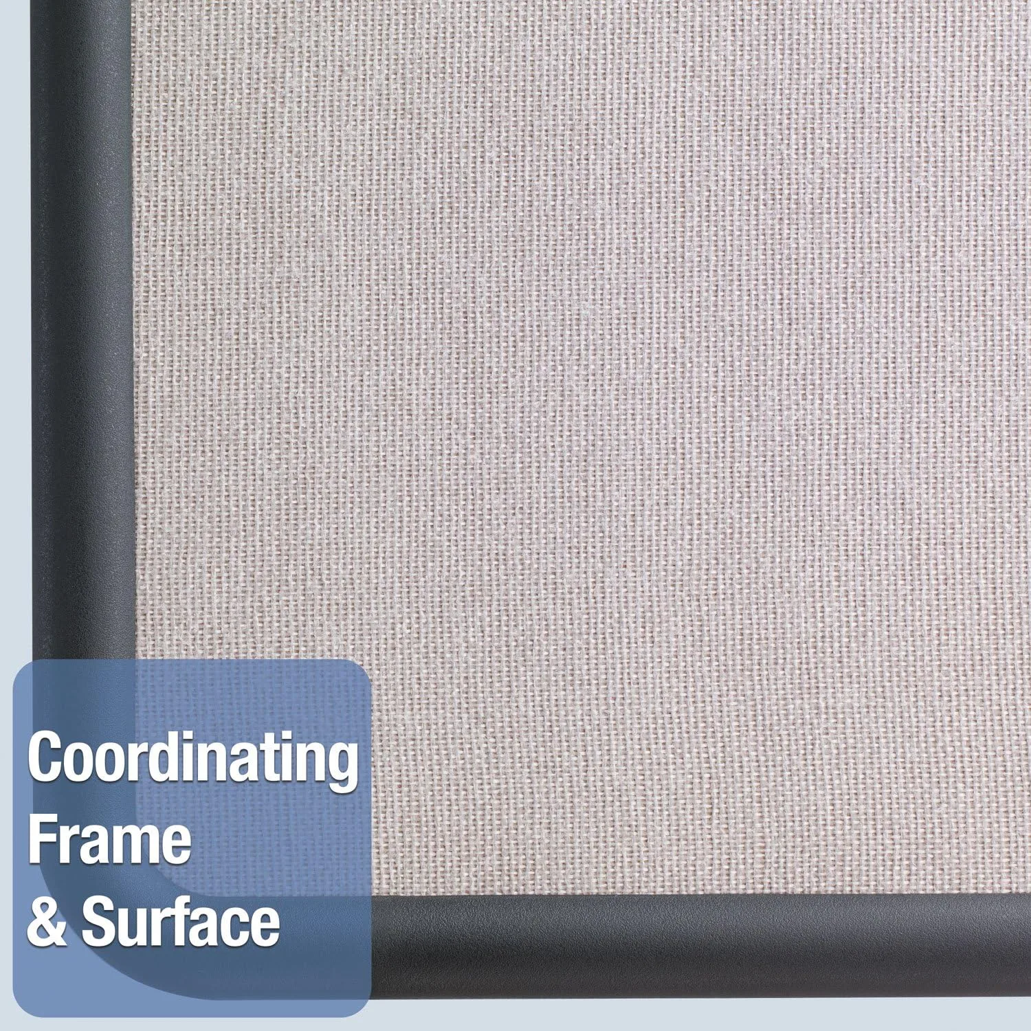 QUARTET Contour Fabric Bulletin Board, 3 x 2 Feet