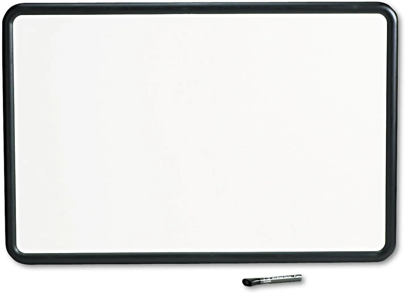 Quartet Contour Whiteboard, 36"W x 24"H, Black Frame (7553)