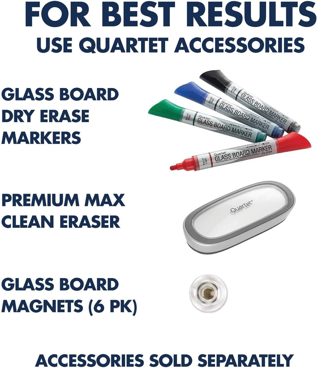 QUARTET Brilliance Magnetic Glass Dry-Erase Whiteboard, Frameless, Tempered