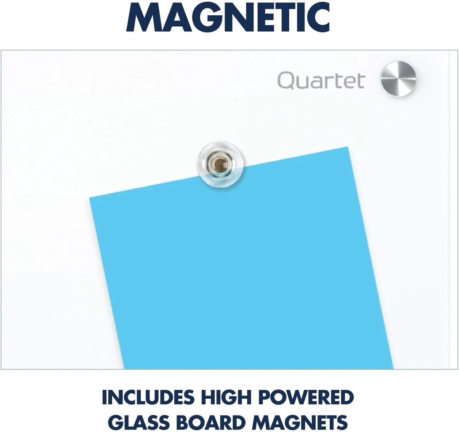 QUARTET Brilliance Magnetic Glass Dry-Erase Whiteboard, Frameless, Tempered