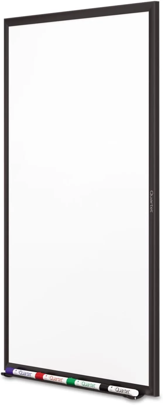 QUARTET Melamine Dry-Erase Whiteboard with Aluminum Frame