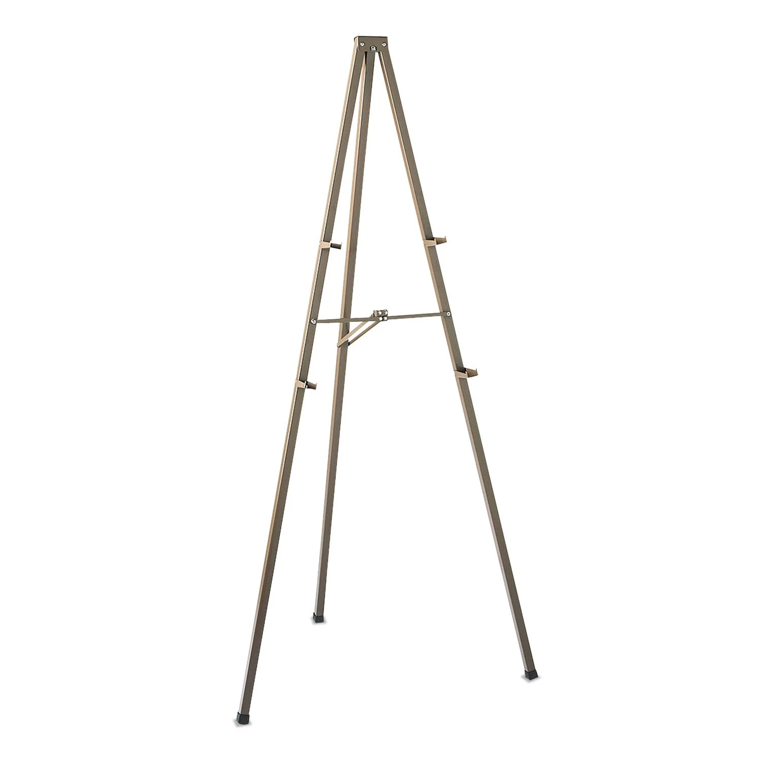 Quartet Tripod Display Easel, 72-inch Steel, Bronze