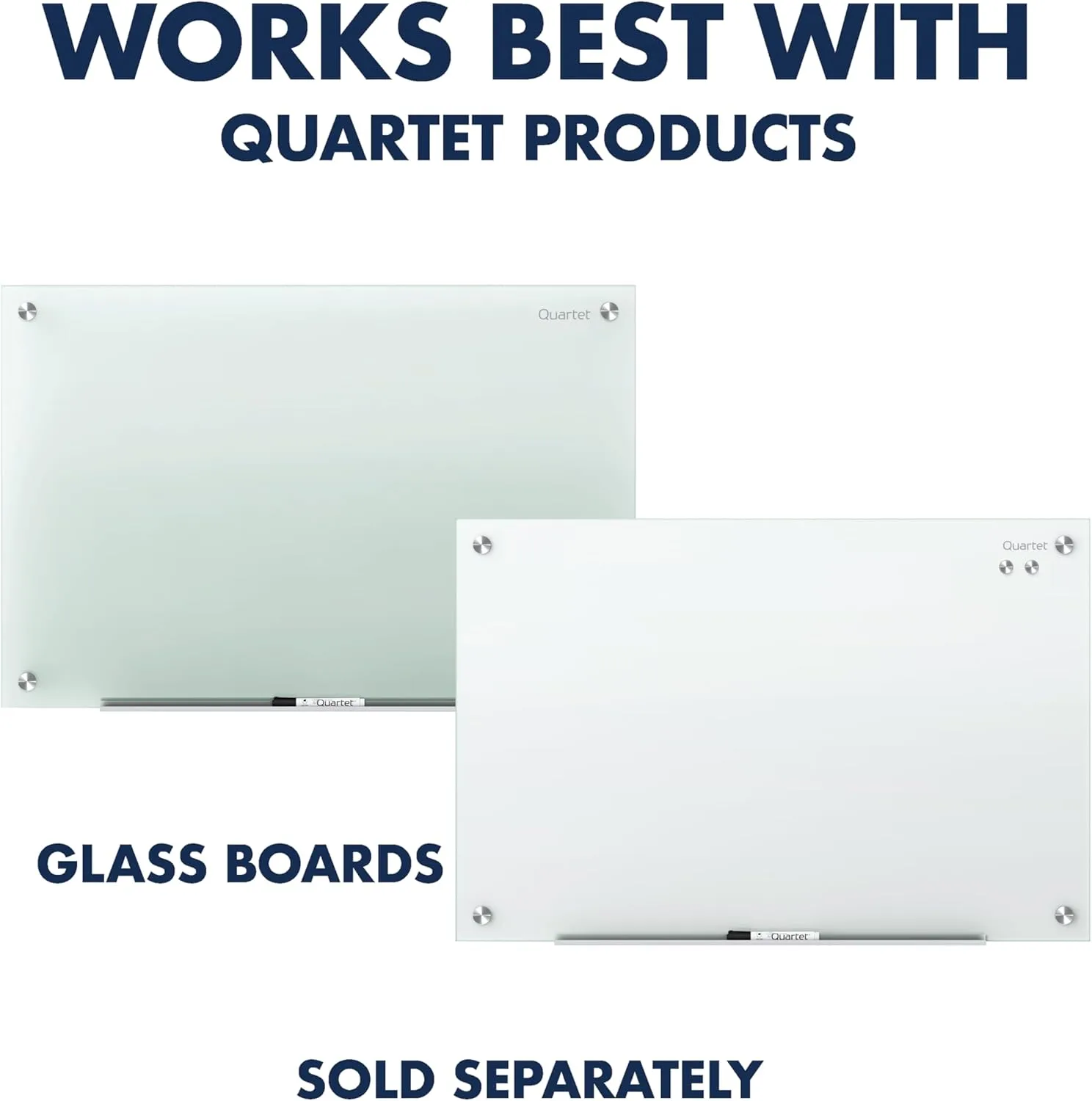 QUARTET Strong Glass Magnets, Rare-Earth Neodymium