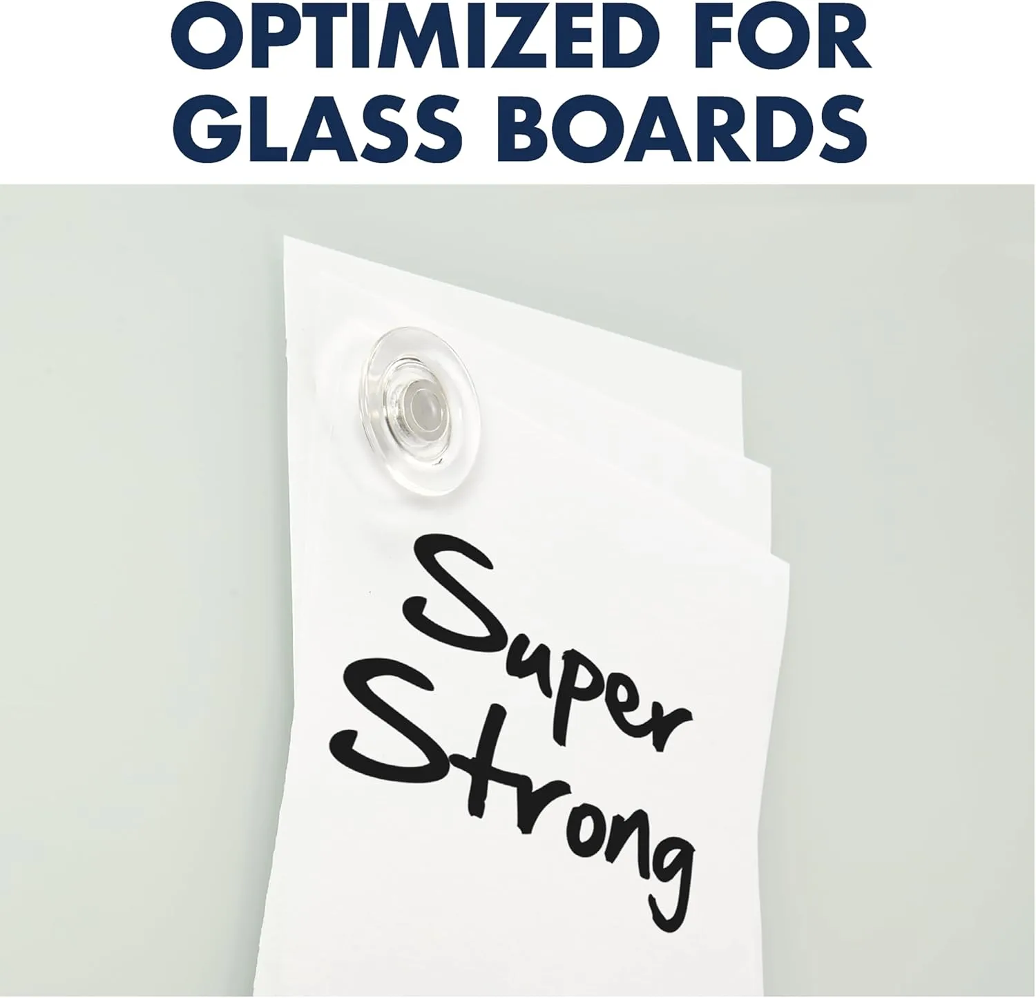 QUARTET Strong Glass Magnets, Rare-Earth Neodymium