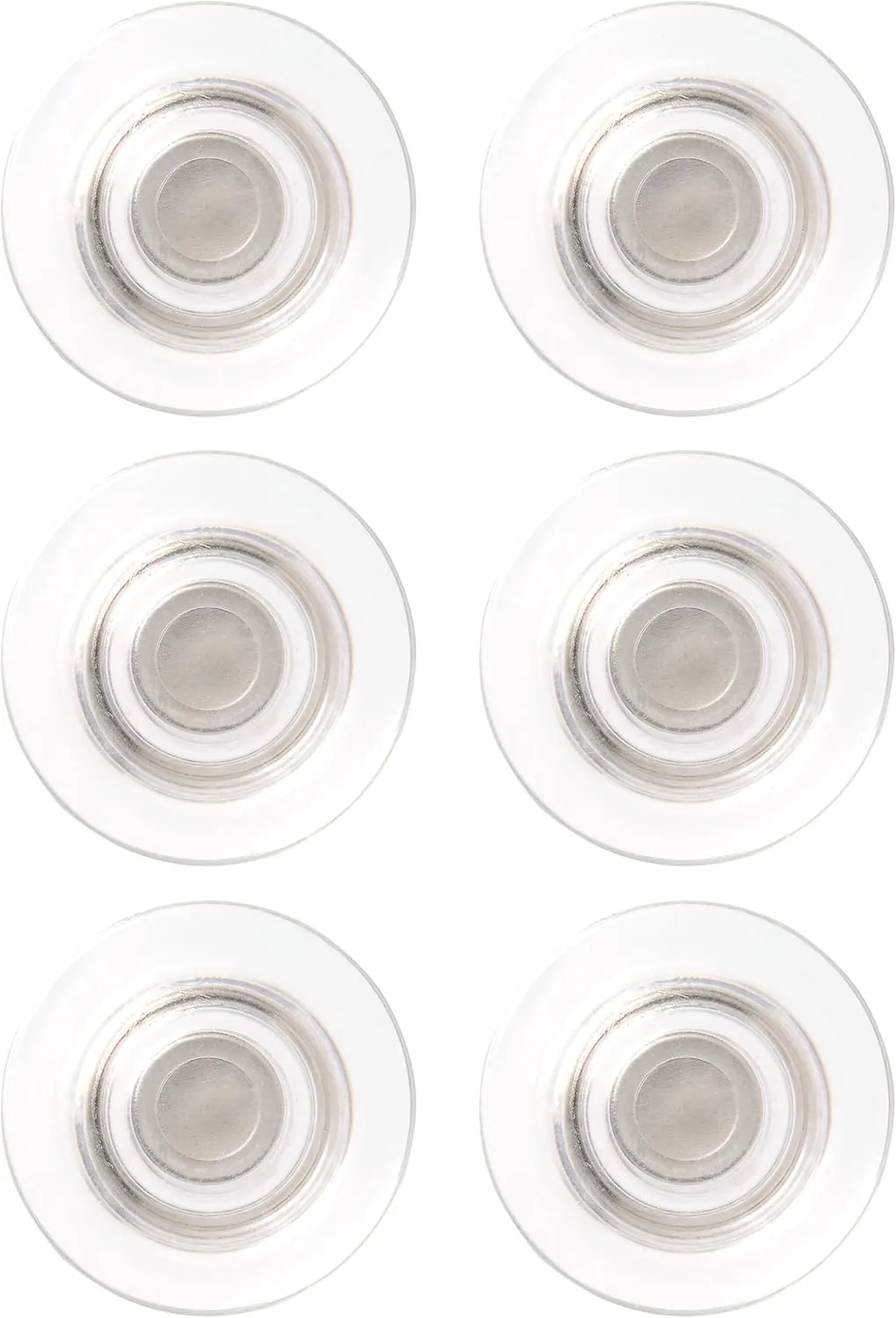 QUARTET Strong Glass Magnets, Rare-Earth Neodymium