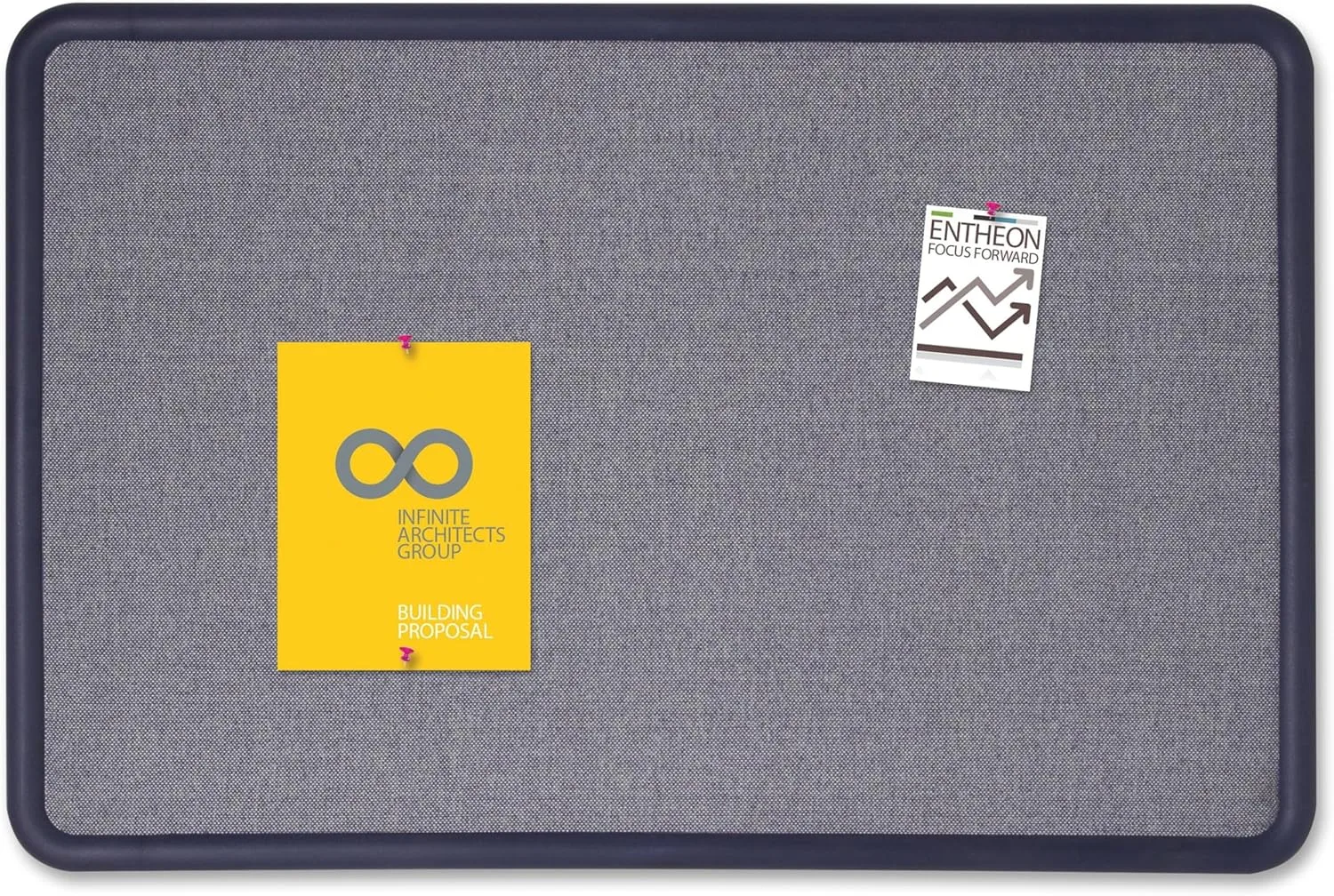 QUARTET Contour Fabric Bulletin Board