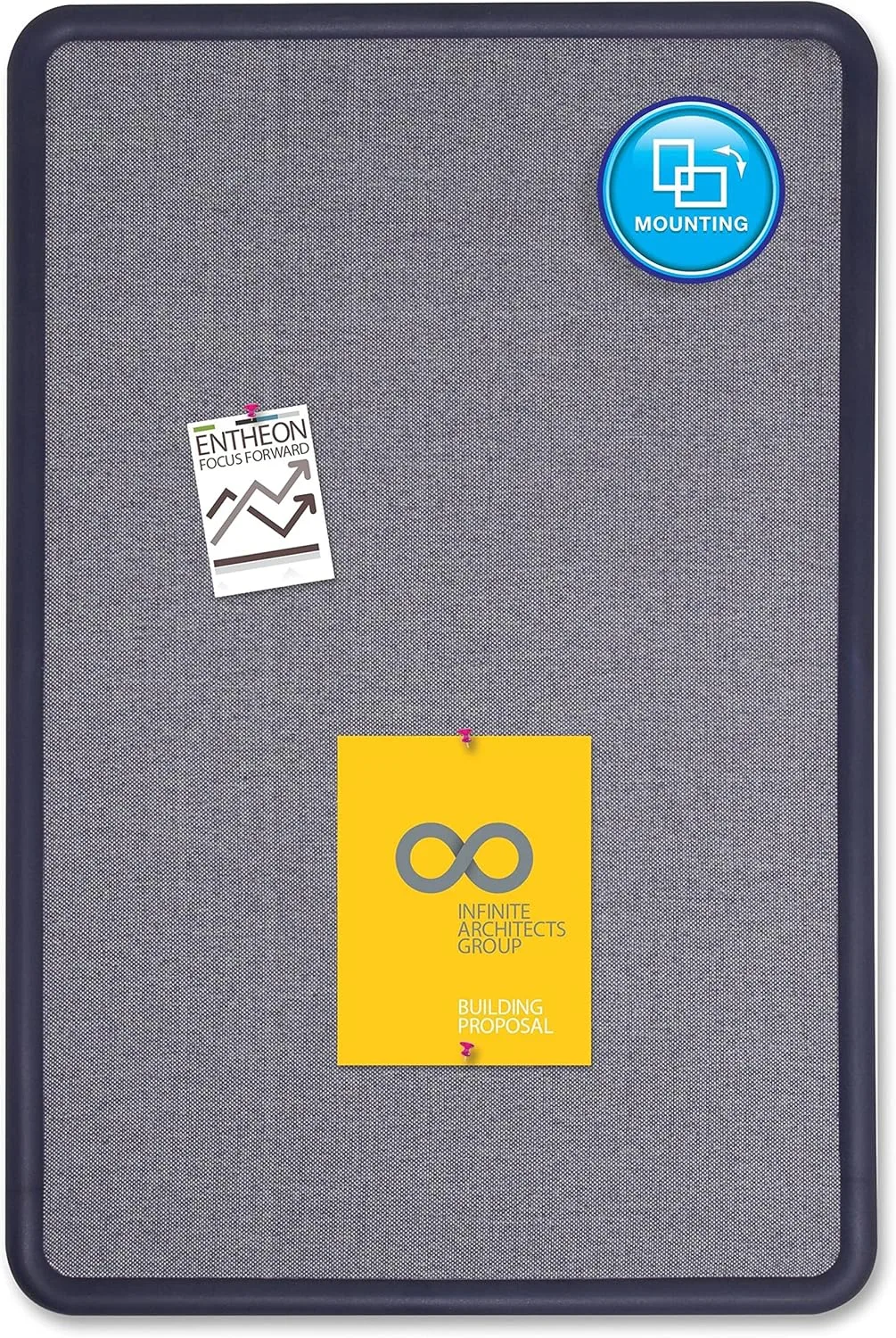QUARTET Contour Fabric Bulletin Board