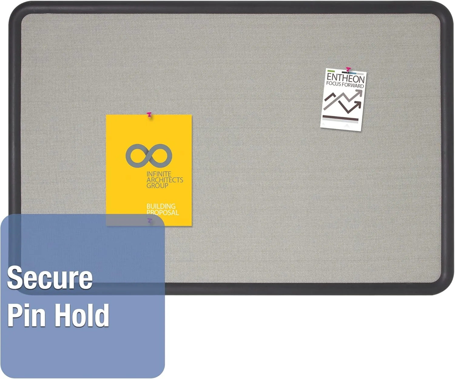 QUARTET Contour Fabric Bulletin Board
