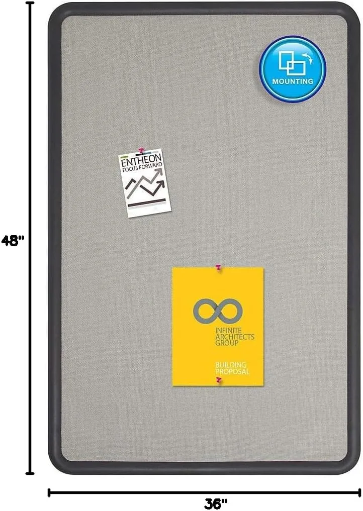QUARTET Contour Fabric Bulletin Board