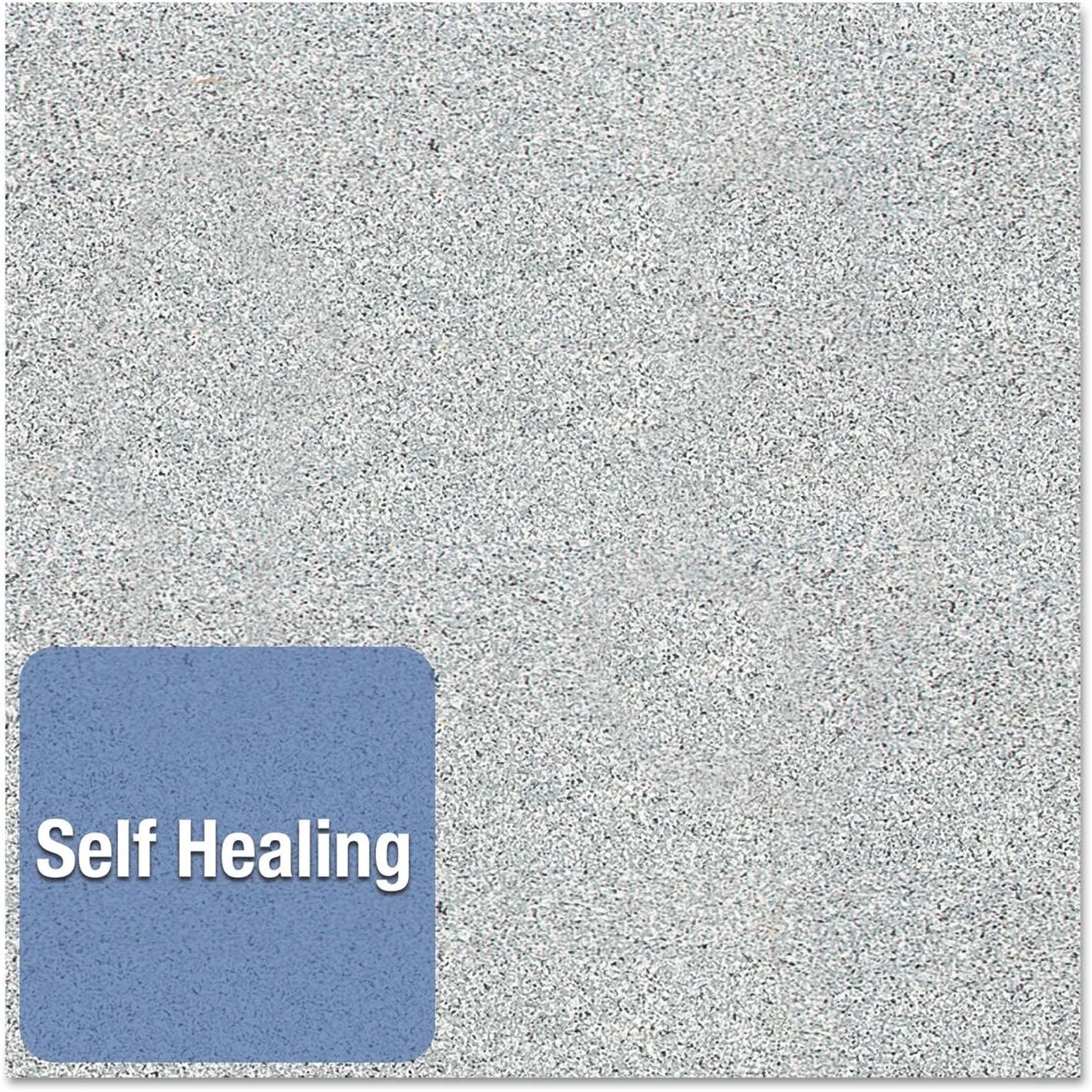 Quartet 699375 Contour Granite Gray Tack Board, 48 x 36, Black Frame