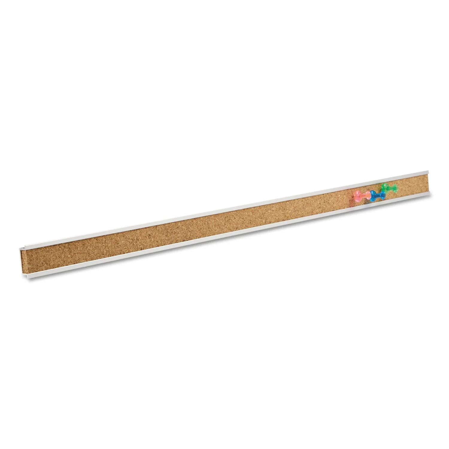 QUARTET Cork Bulletin Bar, Natural Cork with Aluminum Frame