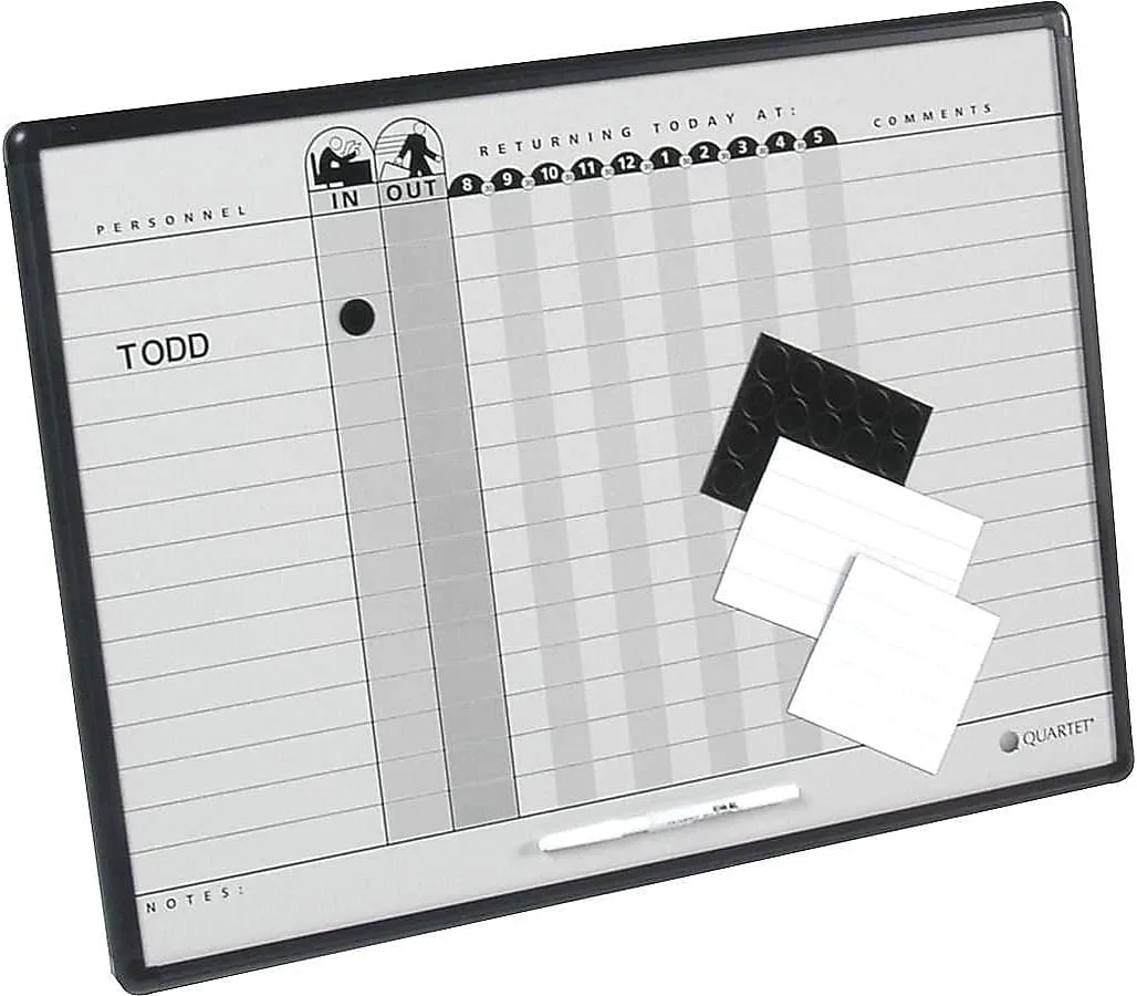 QUARTET DuraMax Porcelain In/Out Personnel Board System