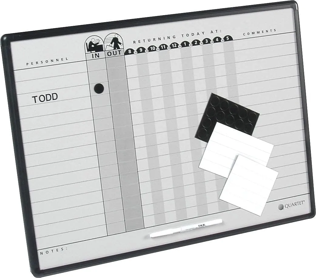 QUARTET DuraMax Porcelain In/Out Personnel Board System