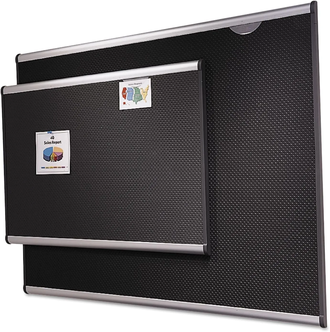 Quartet Prestige Embossed Foam Bulletin Board, 24 x 36 in, Aluminum Frame (B343A)