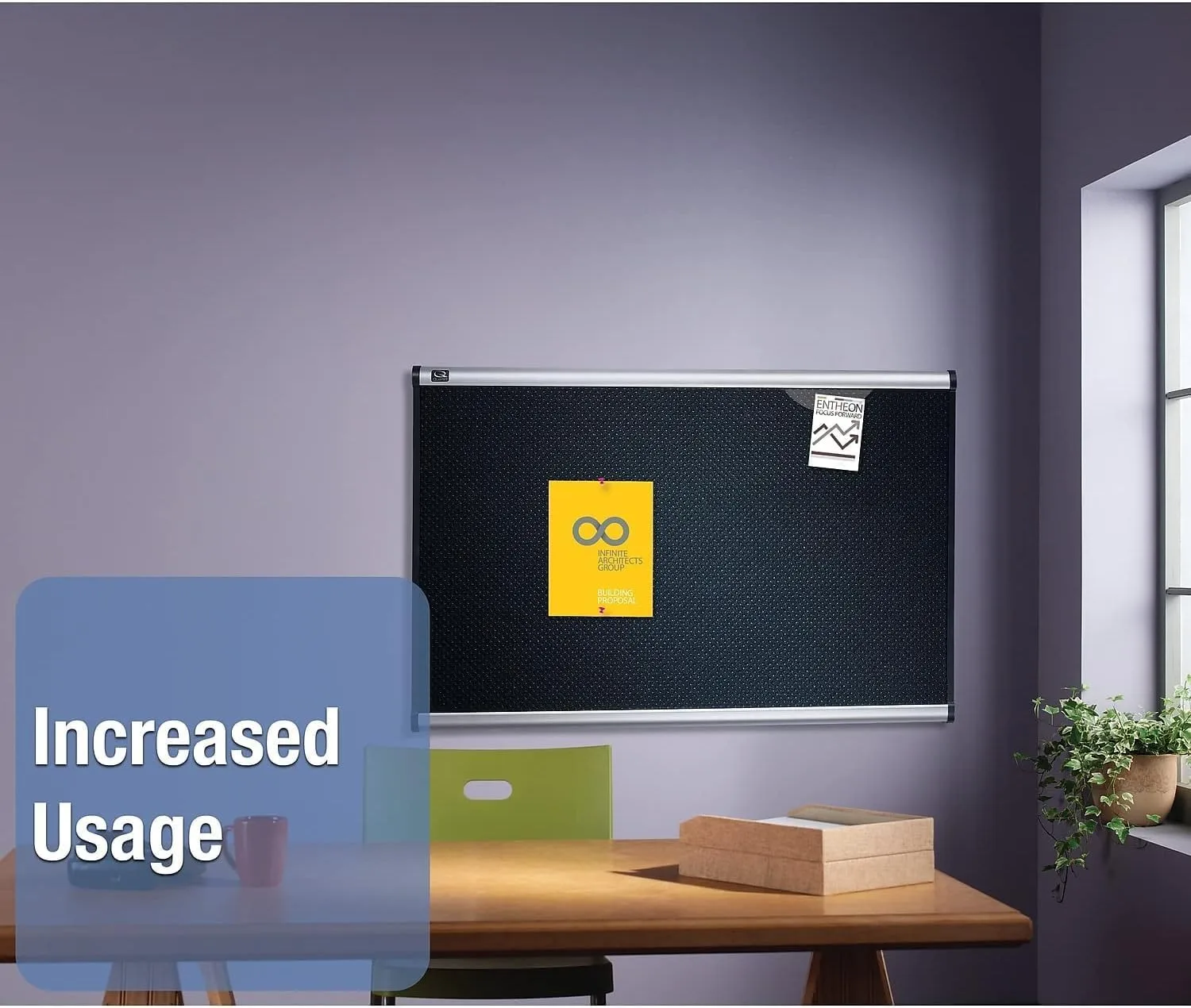 Quartet Prestige Embossed Foam Bulletin Board, 24 x 36 in, Aluminum Frame (B343A)