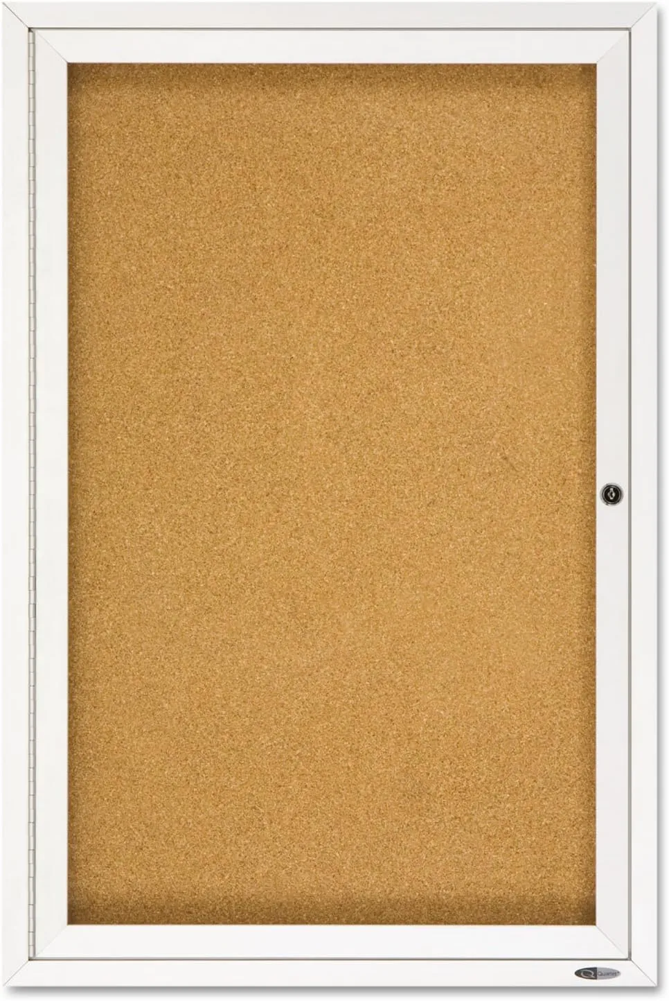 QUARTET Enclosed Cork Indoor Bulletin Board, Aluminum Frame