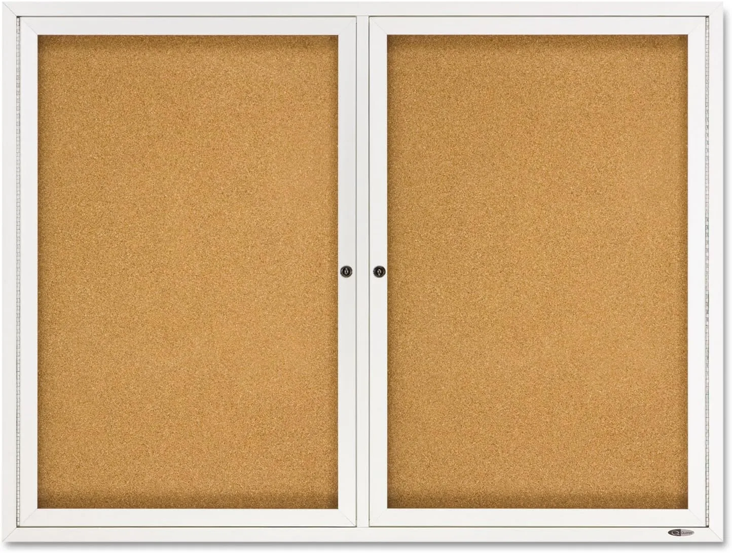 QUARTET Enclosed Cork Indoor Bulletin Board, Aluminum Frame