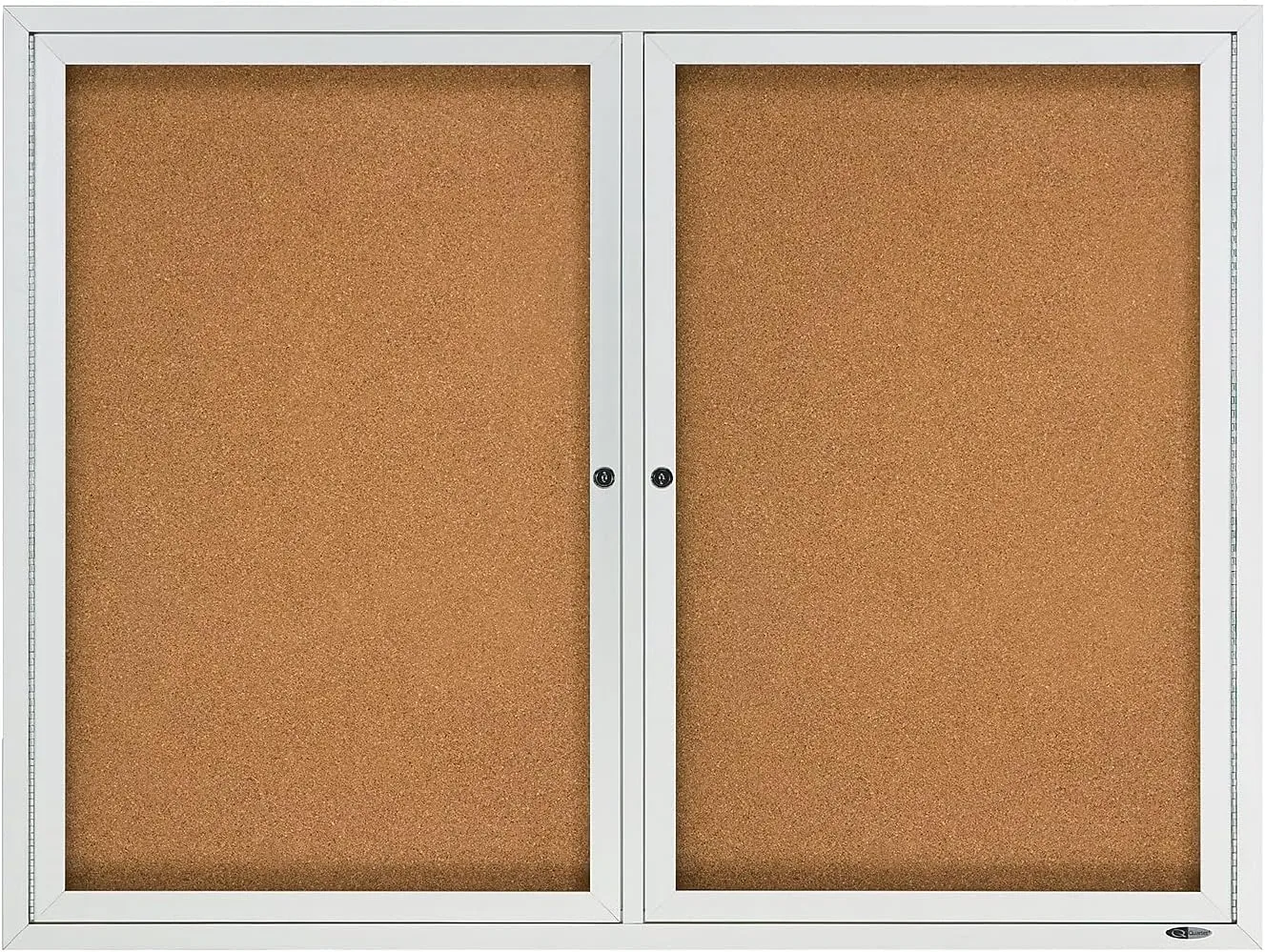 QUARTET Enclosed Cork Indoor Bulletin Board, Aluminum Frame