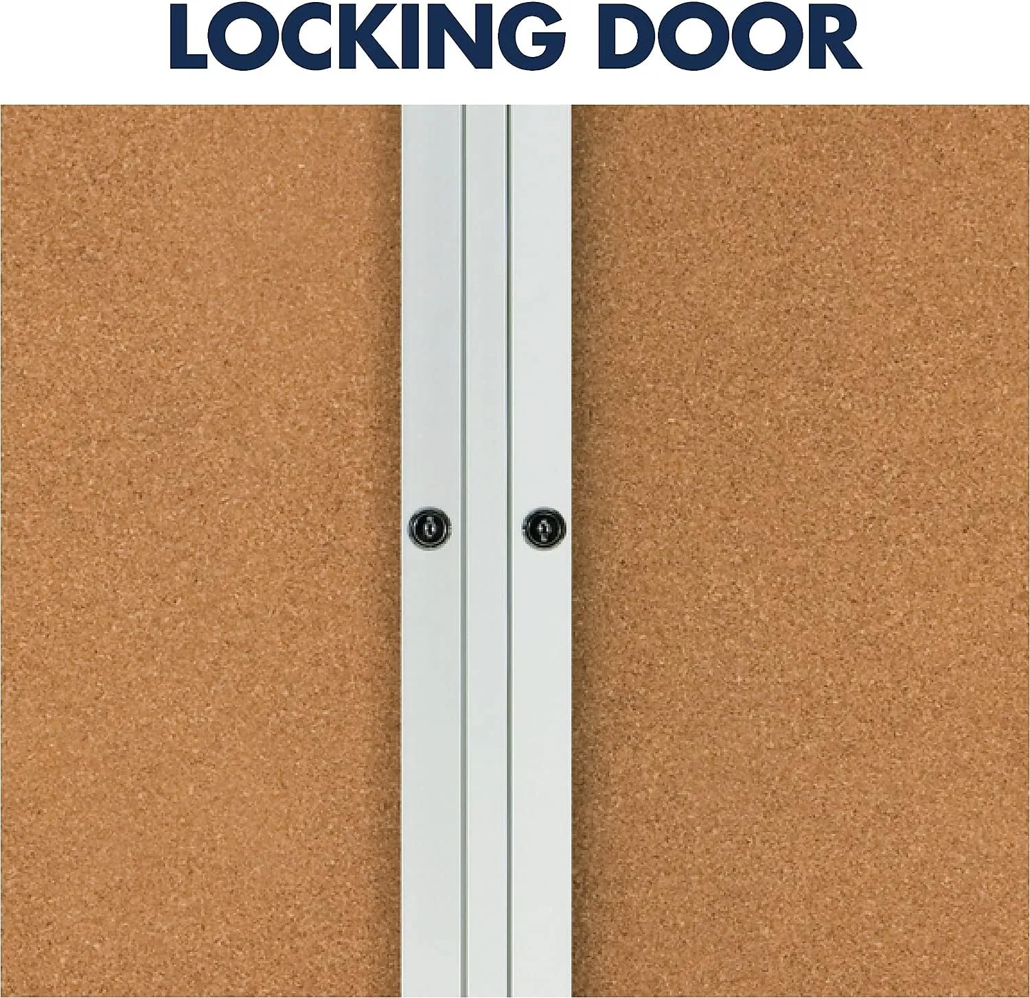 QUARTET Enclosed Cork Indoor Bulletin Board, Aluminum Frame