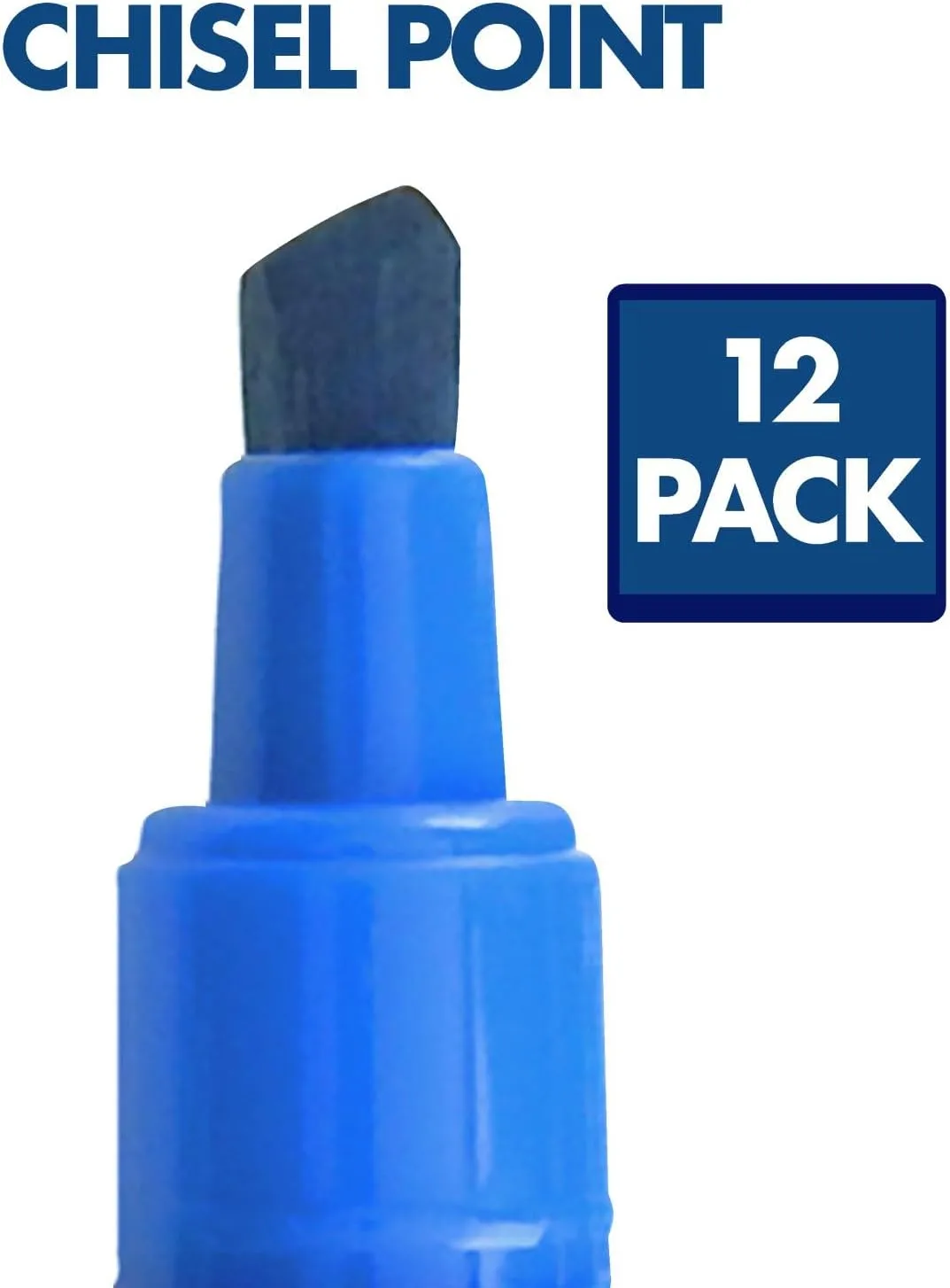 Quartet EnduraGlide Chisel-Tip Dry-Erase Markers, Assorted, 12 Pack