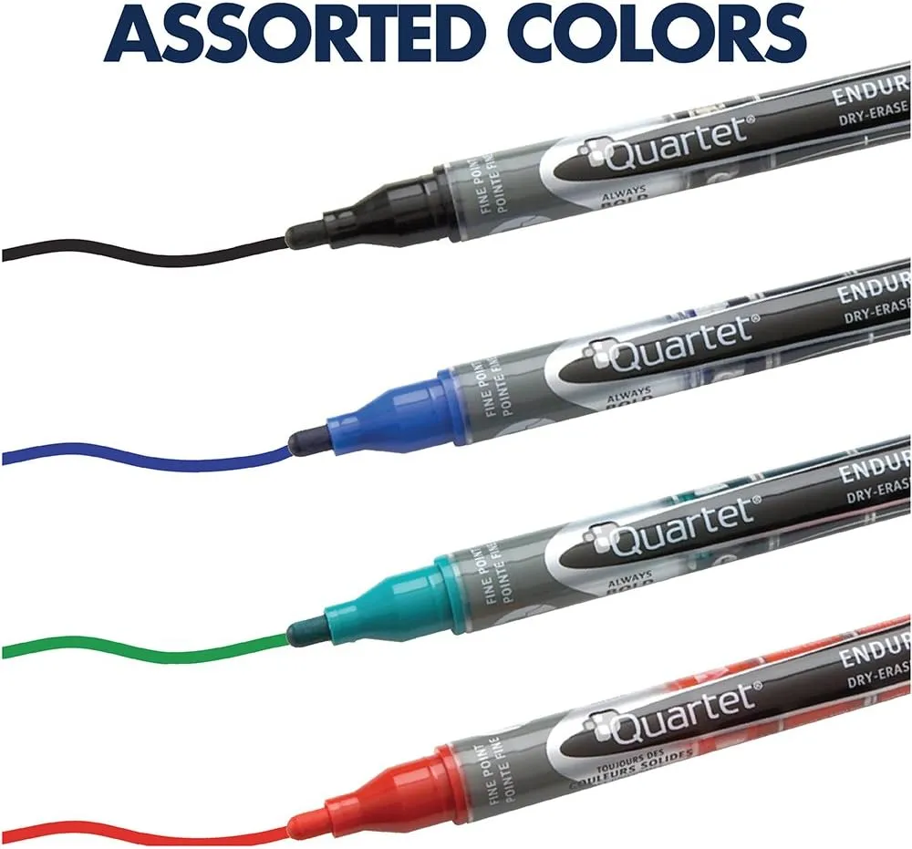 QUARTET EnduraGlide Dry-Erase Marker Kit with Cleaner & Eraser