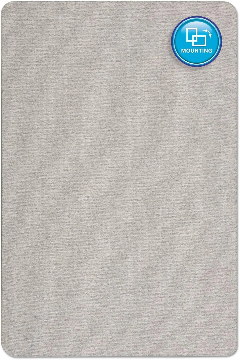 QUARTET Oval Office Fabric Bulletin Board, Frameless