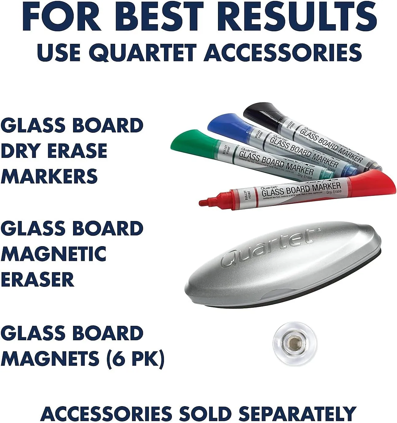 Quartet Glass Magnetic Dry-Erase Calendar Whiteboard, 48" x 36", Frameless, Infinity (GC4836F)