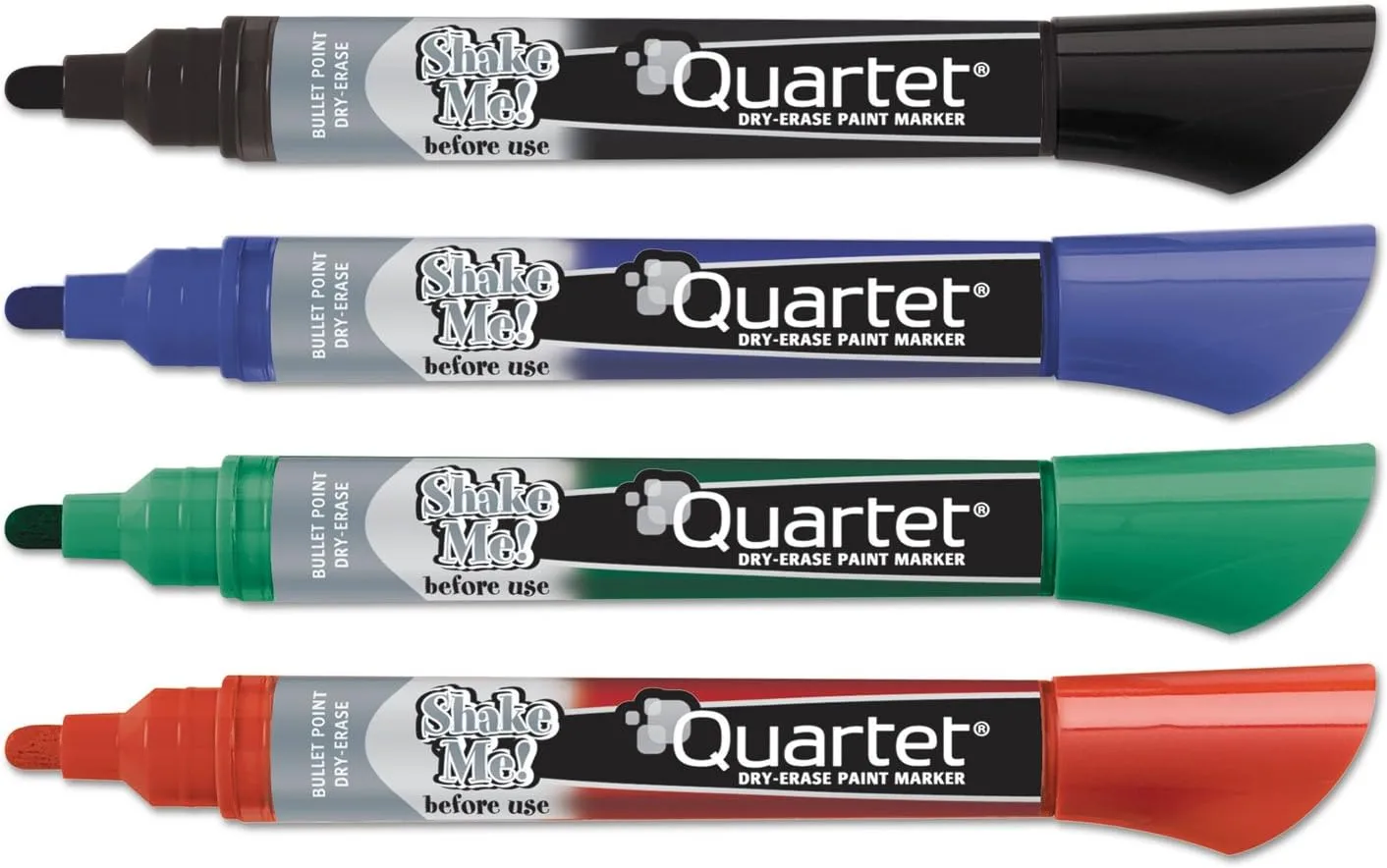 Quartet Premium Glass Board Dry-Erase Markers, Bullet Tip