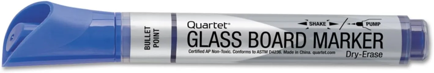 Quartet Premium Glass Board Dry-Erase Markers, Bullet Tip