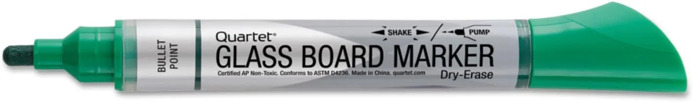 Quartet Premium Glass Board Dry-Erase Markers, Bullet Tip