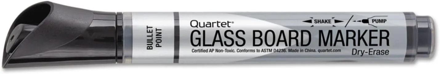 Quartet Premium Glass Board Dry-Erase Markers, Bullet Tip