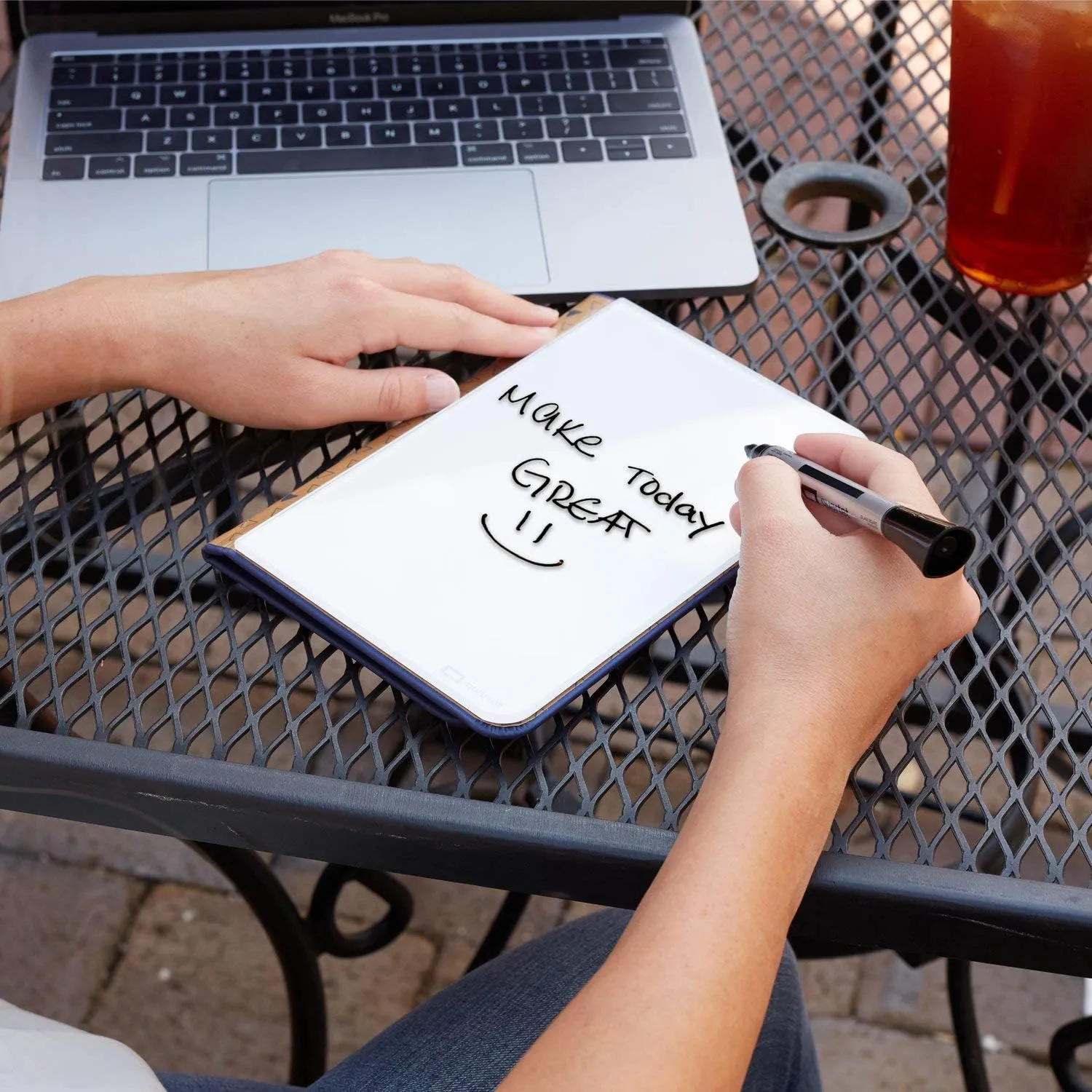 QUARTET Portable Glass Dry-Erase Pad, 5 x 8