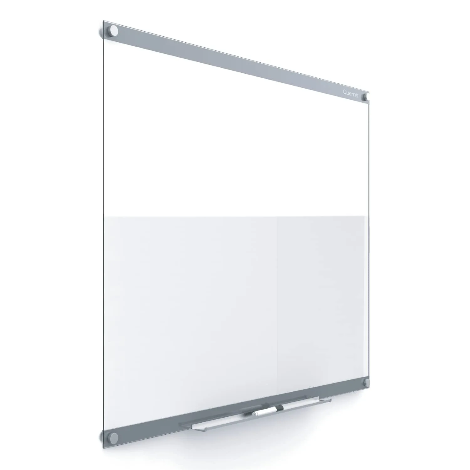 Quartet Glass Whiteboard, Magnetic Dry Erase Board, 3' x 2', with Customizable Templates, Infinity (GI3624) 36"W x 24"H