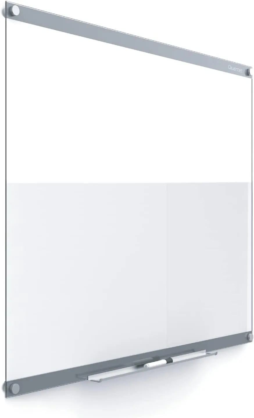 Quartet Glass Whiteboard, Magnetic Dry Erase Board, 3' x 2', with Customizable Templates, Infinity (GI3624) 36"W x 24"H