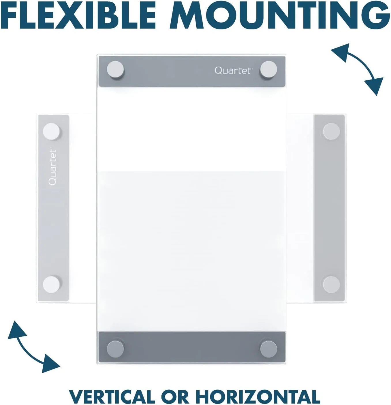Quartet Glass Whiteboard, Magnetic Dry Erase Board, 3' x 2', with Customizable Templates, Infinity (GI3624) 36"W x 24"H